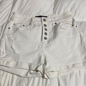 Indigo Rein High Waist White Shorts
